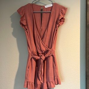 Blush Romper (2inch inseam)